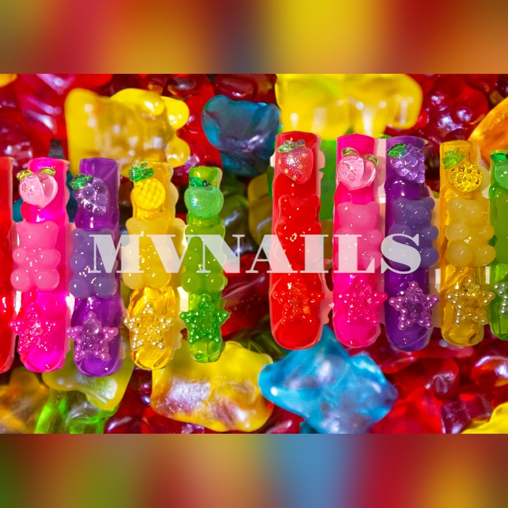 Fruity Jelly Bear Press on nails
